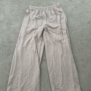 H&M Women's Wide Leg Pants in Beige